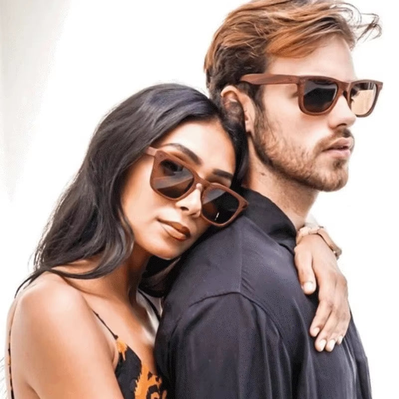 Bamboo Sunglasses Men Women Imitation Wood Sun Glasses Square Brand Designer Sun Glasses for Women Unisex