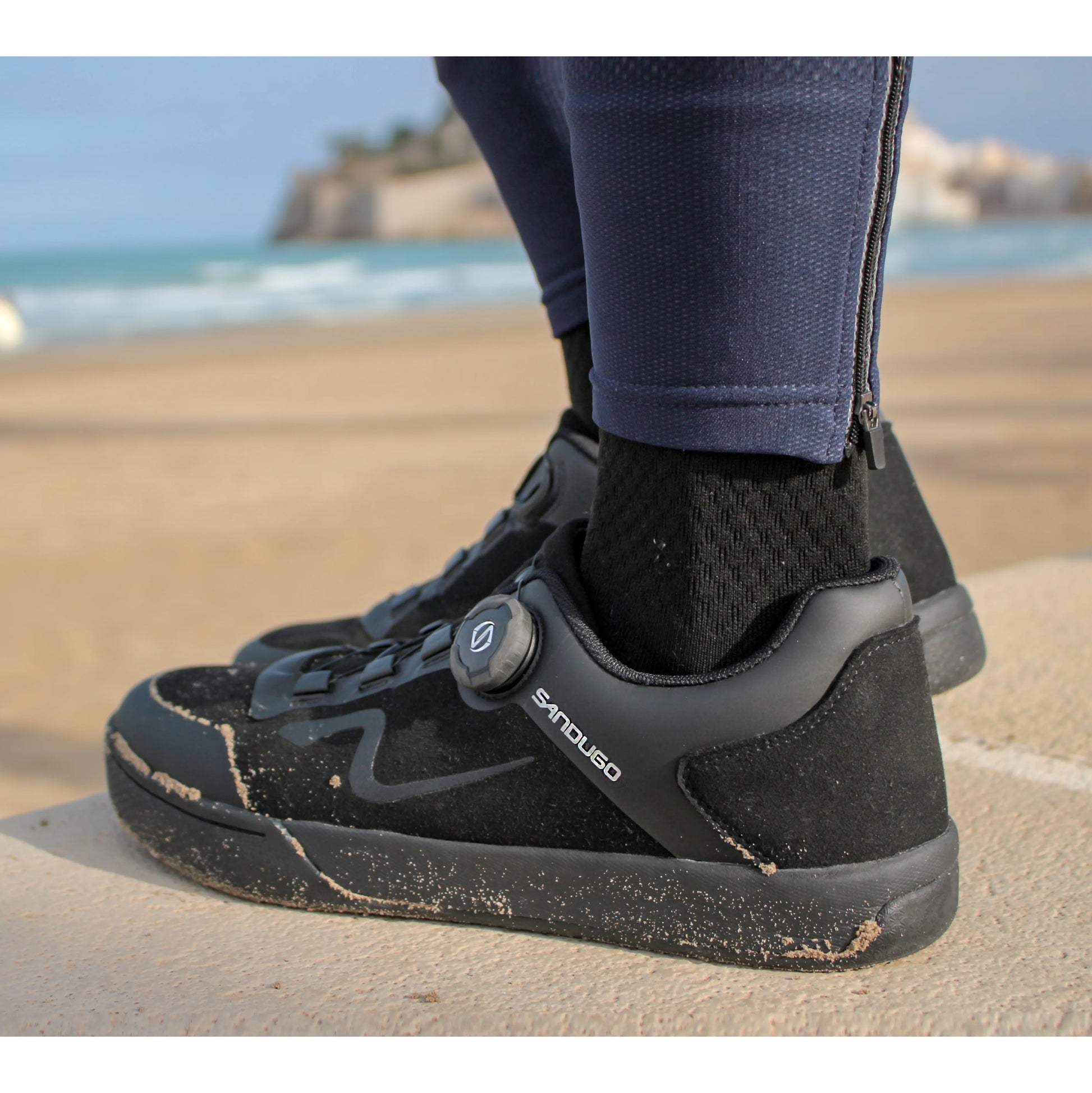 Mens Cycling Shoes Mtb Downhill Enduro Mountain Bike Shoes Compatible with All 2 Bolts Peadls