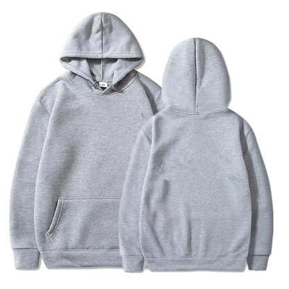 Autumn Fashion Loose Tops Solid Colour Hooded Polyester Men'S Sweatshirt Simple Casual