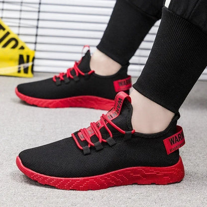 Fashion Men Sneakers Mesh Casual Shoes Lac-Up Mens Shoes Lightweight Vulcanize Shoes Walking Sneakers Zapatillas Hombre