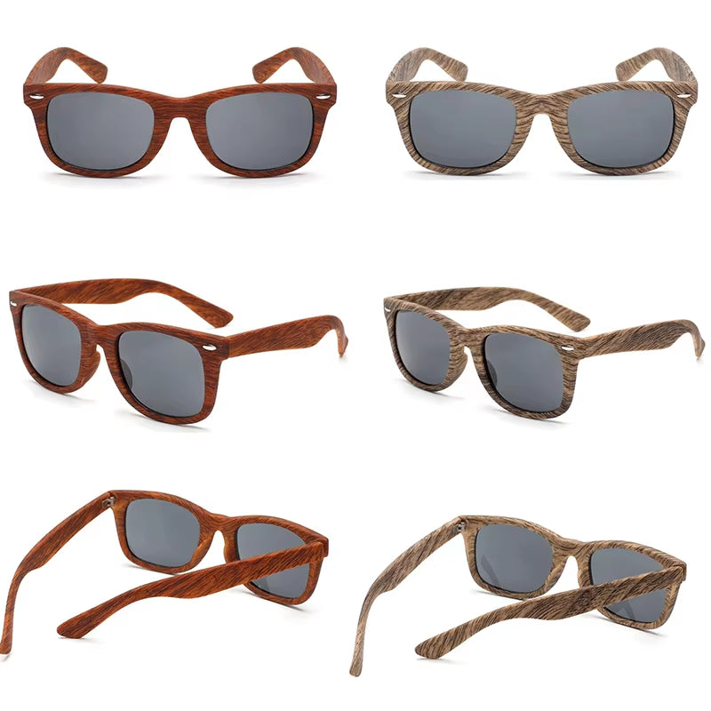 Bamboo Sunglasses Men Women Imitation Wood Sun Glasses Square Brand Designer Sun Glasses for Women Unisex